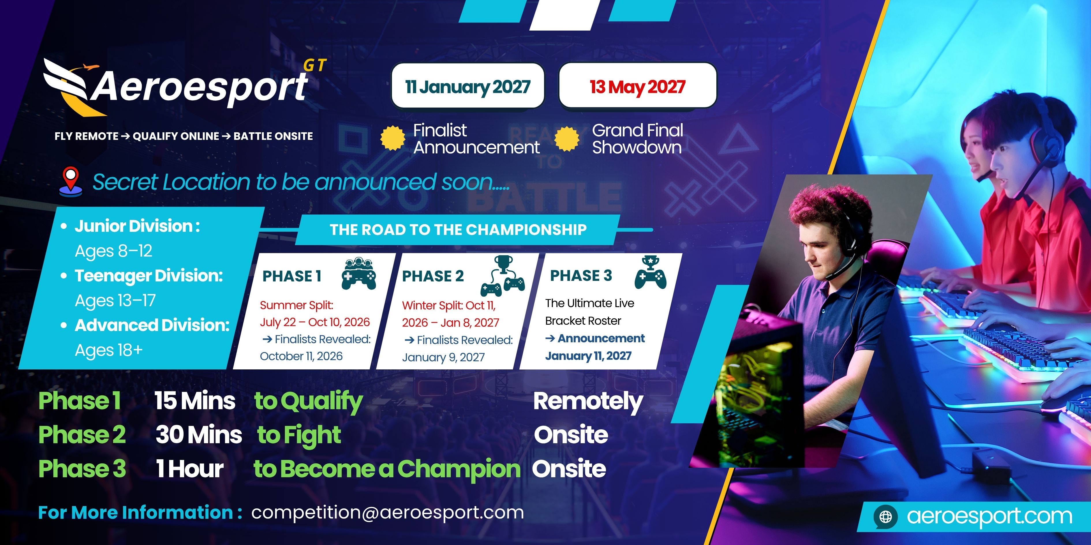 Aero E-sport Competition Banner